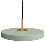 Jasnozielona lampa wisząca LED z metalowym kloszem ø 15 cm Asteria Micro – UMAGE