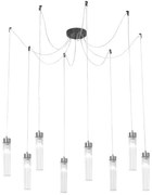 Kolarz 6009.30860 - Żyrandol na lince RAGGIO 8xE14/25W/230V pająk matowy chrom