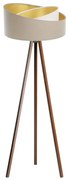 Lampa stojąca GALAXY 1xE27/60W/230V beż/wenge