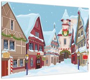 Obraz - Zimowa aleja (70x50 cm)