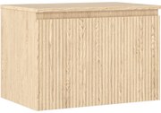 Mexen Rivel szafka łazienkowa podumywalkowa 70 cm z blatem, 1 szuflada, ryflowana , dąb - 91A20-07047-1-BFC81