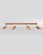 Listwa oświetleniowa ZEKE 4 dębowa SOLLUX  LIGHTING