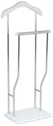 Cichy sługa Dustin chrom / biały, 45 x  108 cm