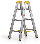 Aluminiowa drabina ALVE FORTE, 2 x 3 szczeble, wysokość 0,95 m