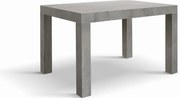 Stół drewniany, betonowy szary, 120x80-200x80cm - BAROLO