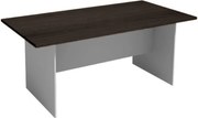 Stół konferencyjny do biura PRIMO GRAY, 180x90 cm, szary/wenge