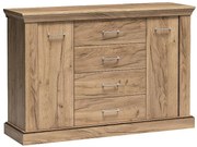 Komoda w kolorze kraft złoty połysk K4-Z96