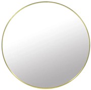 Złote lustro w aluminiowej ramie 50 cm N7-M09