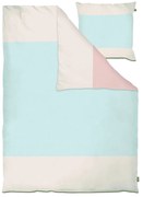 Jasnoniebieska pościel jednoosobowa z perkalu bawełnianego 140x220 cm Colore – Mette Ditmer Denmark