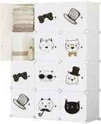 SZAFA MODUŁOWA DUŻA REGAŁ GARDEROBA DLA DZIECI NA UBRANIA ZABAWKI XXL