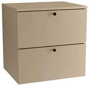 Wisząca szafka pod umywalkę z szufladami cappuccino S7-N41