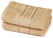 4Home Bamboo Premium ręcznik beżowy, 50 x 100 cm, 2 szt.