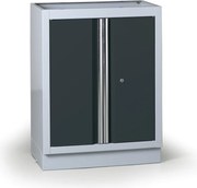 Szafka warsztatowa pod blat G2, 1 półka, 680 x 455 x 910 mm, grafitowy