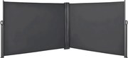 ŚCIANKA BOCZNA MARKIZA 600X200 CM NA TARAS ANTRACYT