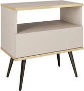 ORIANA Szafka nocna S 54 beżowa | nogi czarne