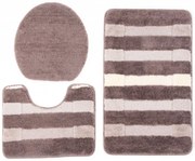 Brązowy 3 - częściowy komplet dywaników do łazienki E7-M09