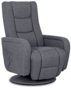 Ciemnoszary rozkładany fotel do masażu - Rara 3X