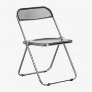 Zestaw 4 Składanych Krzeseł Do Jadalni Kepko Dym - Sklum