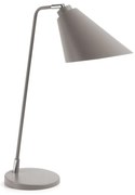 Szara lampa stołowa Kave Home Priti