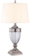 Quoizel QZ-DENNISON-PN - Lampa stołowa DENNISON 1xE27/60W/230V chrom błyszczący