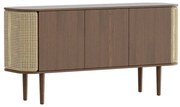 Brązowa niska komoda w dekorze dębu 150x75 cm Treasures – UMAGE