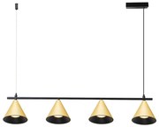 Lampa Wisząca Cone Złoty 4xGU10