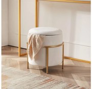 Eglo 424135 - Taboret MASHIKE 46x41 cm biały/złoty