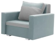 Fotel rozkładany z funkcją spania ASTO3 Miętowy