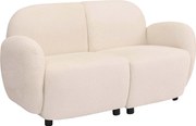 Sofa dwuosobowa MCW-P33,  kremowa