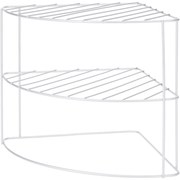 Organizer narożny na blat kuchenny na talerze, metalowy, 23 x 23 x 21 cm