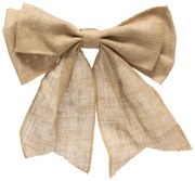 Kokarda lniana, ozdoba na choinkę, 40 x 46 cm