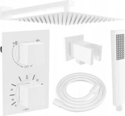 Mexen Cube DR02 zestaw prysznicowy podtynkowy z deszczownica 30 cm, biały - 77502DR0230-20