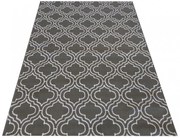 Szaro Biały Nowoczesny Dywan H6-G35