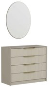 Komoda z lustrem Kale Beige