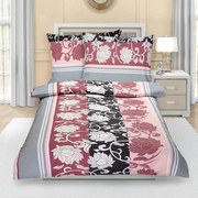 Pościel z kory Piwonia szaro-różowy, 140 x 200 cm, 70 x 90 cm, 140 x 200 cm, 70 x 90 cm