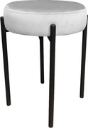 Taboret TORIN MG VELVET jasno szary ATOS