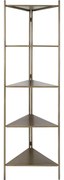 Metalowy regał w kolorze złotym 58,5x200 cm Display – Light &amp; Living