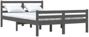 Szare sosnowe łóżko dwuosobowe 140x200 M7-W70