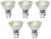 Zestaw 5 GU10 dimbare LED lamp 3W 200 lm 4000K