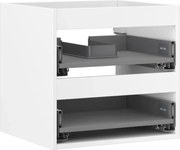 Mexen Box-A korpus szafki podumywalkowej 50 cm, 2 szuflady, biały mat - 91AX0-0500-470-2-01