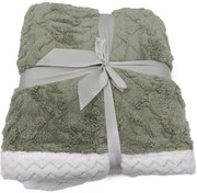 Kocyk z owczej wełny Island olivia, 150 x 200 cm