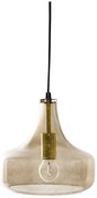 Brązowa lampa wisząca ze szklanym kloszem ø 25,5 cm Yuser – Bloomingville