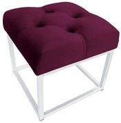 Pufa CHESTERFIELD LOFT ławka postawa biała MG02