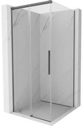 Mexen Rox kabina prysznicowa rozsuwana 95 x 95 cm, transparent, gun gray szczotkowany - 8C2-095-095-66-00