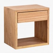 Pływająca Szafka Nocna Z Drewna Gyda ↔︎ 40 Cm - Sklum