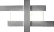 Nowoczesna lampa ścienna LED o mocy 50 W - geometryczna konstrukcja stalowa, ciepłe światło 3000 K, 2620 lm, szerokość 104 cm, IP20