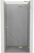 Mexen Lunar drzwi prysznicowe uchylne prawe 70 cm, transparent, złote szczotkowane - 834-070-000-55-00-P