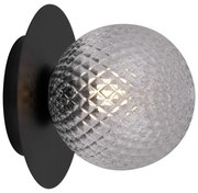 Czarna lampa sufitowa SULION Musa, ø 14 cm