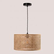 Lampa Sufitowa Wisząca Z Rattanu Serri Natural - Sklum