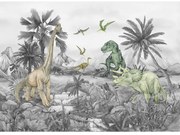 Fototapeta dla dzieci Dino 252 x 182 cm, 4 części